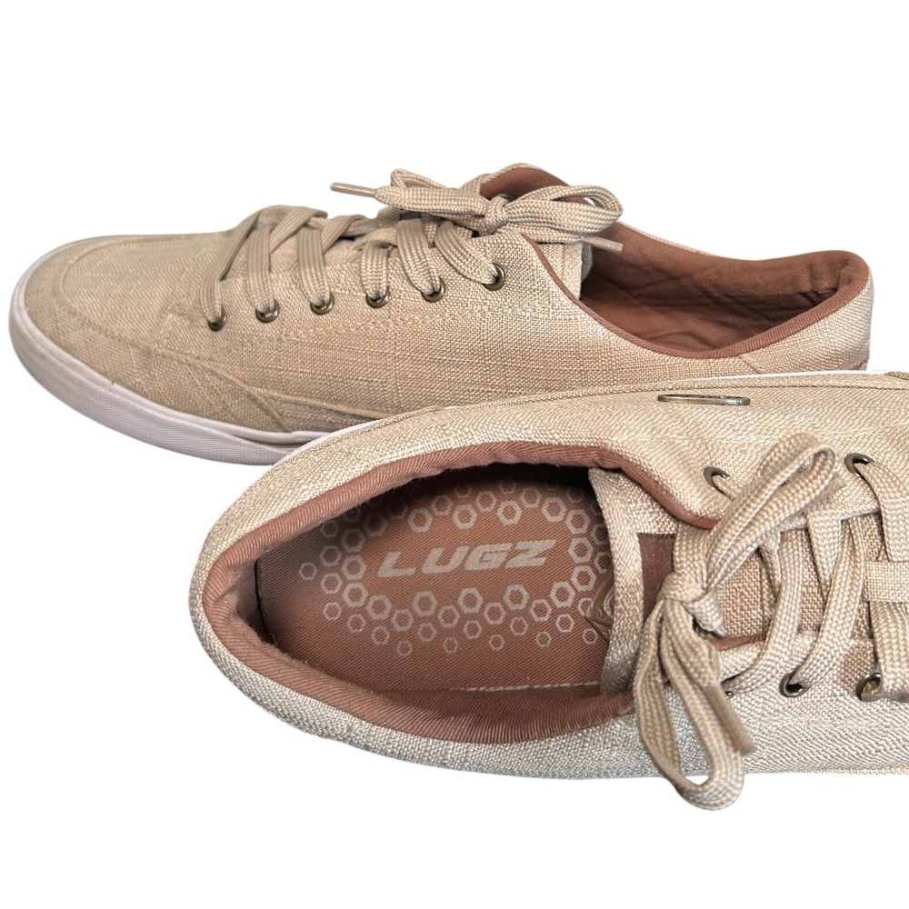 Lugz Stayer Canvas Mens Tan Low Top Sneakers Size 13 Skater Streetwear Classic - Picture 6 of 8